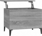 vidaXL kohvilaud reguleeritava k&otilde;rgusega elutoa laud K&otilde;rvallaud diivanilaud teelaud kohvilaud Hall Sonoma 60 x 44,5 x 45 cm puitmaterjalist