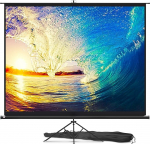 Projektoriekraan koos statiiviga 100-120 tolli - projektoriekraan sise- ja v&auml;litingimustes kasutamiseks filmide ja kontoripresentatsioonide jaoks - reguleeritav 4:3 kuni 16:9 HD kortsuvaba, Premium kvaliteet