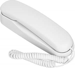 Juhtmega telefon, valge v&auml;ike seinale paigaldatav lauatelefon lauatelefon lauatelefoniga, mis toetab vilkumist, kordusvalimist, vaigistamist ja pausi kontoris, hotellis, kodus, koolis