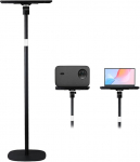 POLESTO projektori statiiv, multifunktsionaalne p&otilde;randaplatvorm, reguleeritav k&otilde;rgus 54 cm kuni 129 cm, sepistatud kvaliteetsest metallist plaadiga, stabiilne kandev&otilde;ime 7 kg, sobib ideaalselt