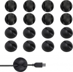 Kabelhalter-Klips, Kabel-Ordnungs-Clips, Auto-Kabel-Clips, selbstklebend, Auto-Kabelhalter, Schreibtisch-Kabel-Clips, Auto-Kabel-Clips, Kabel-Organizer-Clips, Schreibtisch-Kabelhalter, 16 St&uuml;ck