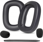 TaiZiChangQin G Astro A30 Asendusk&otilde;rvapadjad, mis &uuml;hilduvad Logitech G Astro A30 Lightspeed traadita m&auml;ngukomplektide k&otilde;rvapadjadega Valgusnahast k&otilde;rvapadjad m&auml;luvahuga