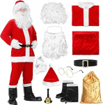 J&otilde;uluvana kost&uuml;&uuml;m Meeste j&otilde;ulukost&uuml;&uuml;m koos habem&uuml;tsiga j&otilde;ulude jaoks Cosplay