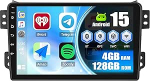 4+128G Android 13 autoraadio Suzuki Splash / Ritz / Opel Agila 2008 juhtmevaba Carplay & Android Car, 9-tolline Incell puuteekraan EQ Mirror Link RDS GPS SWC WiFi Bluetooth AHD tagurdamine
