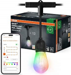 OSRAM SMART+ v&auml;ljas WiFi Fairy Lights, 4,5W, 240lm, must, soe valge valgus (3000K) & RGB valgus 16 miljoni v&auml;rviga, juhitav rakendus, &uuml;hildub Amazon, Google, IP44