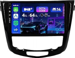 MSD [sisseehitatud DAB+] - Autoradio Nissan X-Trail Qashqai J11 Rouge 2014-2018 | Android 14 GPS raadio | CarPlay Android auto roolijuhtimine | 4G + 64G Octa-Core 2 DIN 10.1 tolli | Kaamera MIC