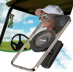 Magnetiline mobiiltelefoni hoidik golfik&auml;rudele, magnetiline mobiiltelefoni hoidik j&otilde;usaalile, golfik&auml;ru telefoni hoidik, 360&deg; reguleeritav mobiiltelefoni hoidik j&otilde;usaalile (must)