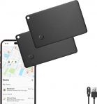 Ucani Wallet Tracker Card Pack of 2, laetav Wallet Finder, Find My (ainult iOS), Wallet Mobile Phone Tracker, IP67 Waterproof, Item Sorter for Luggage Tags, Suitcase, Phone (Pack of 2)