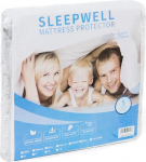 100% Waterproof Mattress Protector, Air Fabric Cooling Mattress Topper Cover, Smooth, Soft, Breathable, Noiseless, Washable, Deep Pocket (180 x 200 cm)