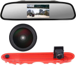 4,3-tollise tahavaatepeegli monitoriga, Super HD 1280p auto kolmas katusealune pidurituled tagantj&auml;rele Renault Kangoo II 2007-2021/Mercedes Citan Tourer W415 Micro Camper 2012-2021 jaoks