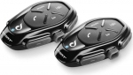 INTERPHONE Sport HD Dual Intercom mootorratta kiivrile koos k&otilde;rvaklappidega HD HiFi 40mm 4 mootorratturite kaugus 1km autonoomia 20 tundi ooterežiimi 1000 tundi TFT GPS veekindel universaalne