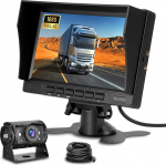 NHOPEEW 7-tolline tagurduskaamera monitori komplekt koos 1080P tagurduskaameraga - IP69 veekindel / super &ouml;&ouml;n&auml;gemine / lai nurk - tagurduskaamera komplekt veoautole/bussile/haagisele/autoautodele