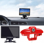 7-tollise LCD monitoriga, &ouml;ise n&auml;gemise HD topeltkaamera, parkimiskaamera, pidurituli, tagurduskaamera, asendus Nissa Primastar/Opel Vivaro Van Diesel bensiini/ Renault Trafic II III 2 3 jaoks.