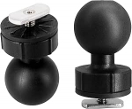 Kuulakinnitus, 38 mm/1,5 tolli/C suurus Trackball Base, &uuml;hildub RAM Mount, YakAttack GearTrac, Wilderness SlideTrax, must (2 tk)