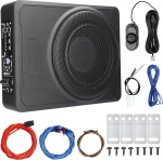 Mulcort 10-tolline 600W auto subwoofer suure v&otilde;imsusega Pure Bass Undererseat Power Amplifier k&otilde;lar 12V auto veoauto RV jaoks
