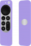 Apple TV Siri kaugjuhtimispult - Silikoonist kaugjuhtimispult Apple TV 4K / HD Siri kaugjuhtimispuldile (2. p&otilde;lvkond/3. p&otilde;lvkond) - lilla
