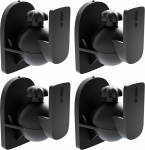 deleyCON 4 x universaalne k&otilde;larite seinakinnitus Box Holder Pivoting + Tilt kuni 3,5 kg Lakke paigaldamine + seinakinnitus Must