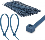 TERF&reg; Kabelbinder, metalldetektierbar, Blau, 150 mm x 3,6 mm, Premium-Nylon-Draht-Kabelbinder, Rei&szlig;verschluss, sicherer selbstschlie&szlig;ender Mechanismus, f&uuml;r Lebensmittel, Pharmazeutik, Industrie und