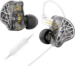 CCZ NC02 juhtmega k&otilde;rvaklapid, v&otilde;imsad kerged IEM-k&otilde;rvaklapid mikrofoniga, 10 mm magnetiline d&uuml;naamiline juht, m&auml;nguk&otilde;rvaklapid eemaldatava kaabliga, m&uuml;raisolatsiooniga