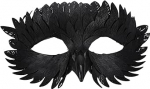 Toddmomy Halloween mask Owl Half Face Mask Must t&auml;iskasvanutele Karnevali kost&uuml;&uuml;m Partei aksessuaariks