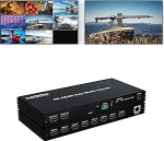 HDMI Matrix 8x2 Multiviewer Switch Splitter 8 sisendit 2 v&auml;ljundile 4K @ 60Hz SPDIF Optiline + 3,5 mm Jack Audio v&auml;ljund koos kaugjuhtimispuldiga
