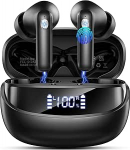 Bluetooth k&otilde;rvaklapid, 2026 k&otilde;rvaklapid juhtmevaba Bluetooth 5.4 HiFi Stereo, 50 tundi m&auml;nguaega k&otilde;rvaklappides 4 ENC m&uuml;rasummutusmikrofoniga, k&otilde;rvaklapid LED-ekraaniga, IP7 veekindel juhtmevaba