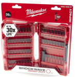 Milwaukee 4932430907 Kruvikomplekt 56 tk Shockwave GEN II Punane