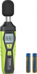 Sound Level Meter, Tadeto Digital Portable Sound Level Meter 30dB to 130dB with LCD Display A/C Weighted for DIY Shops Green