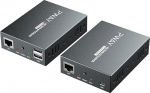 PW-DT252K HDMI KVM USB Extender 492ft/150m edastamine &uuml;he Cat5e/6/7 HD 1080P kaudu toetab TCP/IP ja Loop-Out funktsiooni