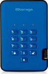 iStorage IS-DA2-256-SSD-4000-BE 4TB diskAshur2 USB 3.1 turvaline kaasaskantav kr&uuml;pteeritud SSD-ketas - Ocean Blue