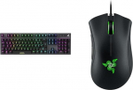 Sharkoon Skiller SGK20 mehaanilised l&uuml;litid, Huano Brown, RGB & Razer DeathAdder Essential (2021) - Essential Gaming Mouse'i m&auml;nguhiir