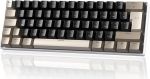 MAGIC-REFINER MK21 60% USB-C kaabliga mehaaniline m&auml;nguklaviatuur UK Layout QWERTY, kl&otilde;psavad sinised l&uuml;litid, vahetatavad, &uuml;likompaktne 62 klahvi, RGB taustavalgustus, PBT nupud, Gamerile, kontorile, &scaron;okolaadiga