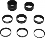 KooingTech 8 Pieces M48 x 0.75 Focal Length Extension Tube Set, 3 5 7 10 12 15 20 30 mm Telescopic Extension Accessories for Astronomical Telescope Photography