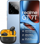 realme GT 7T 512GB 12GB IceSense Blue versioon koos laadijaga + T200 Lite Black