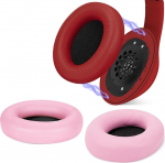 Geekria Snap Ear Pads asenduskomplekt, magnetilised Easy Switch k&otilde;rvapadjad, asendusk&otilde;rvapadjad sekunditega, k&otilde;rvakate (roosa + punane + proteiinnahk)