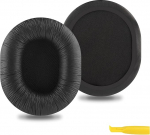 Geekria QuickFit asendusvalgu nahast k&otilde;rvapadjad Audio-Technica ATH-M40fs ATH-D40fs ATH-M66 k&otilde;rvaklappide k&otilde;rvapadjad k&otilde;rvaklappide k&otilde;rvakuppide remonditarvikud (must)