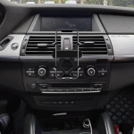 Autotelefoni hoidik 2007-2013 BMW X5/X6 E70/E71 jaoks, mis &uuml;hildub 4-7-tollise mobiiltelefoniga, plastist + alumiiniumisulamist luku disain nutitelefonide jaoks