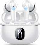 IKT Bluetooth Kopfh&ouml;rer, Kopfh&ouml;rer Kabellos Bluetooth 5.4 mit 4 Mic, 50H Tiefer Bass, 2026 Neue In Ear Kopfh&ouml;rer Bluetooth mit ENC Noise Cancelling, IPX7 Wasserdicht Earbuds, USB-C Wei&szlig;