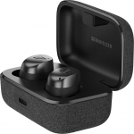 Sennheiser Momentum True Wireless 4 - nutikad k&otilde;rvaklapid Bluetooth 5.4, kristallselge heli, ergonoomiline disain, 30 tundi aku kestvust, adaptiivne ANC - must grafiit