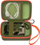 Kandekott &uuml;hildub JBL Go 4 - kaasaskantav Bluetooth k&otilde;larikarp Pro Sound, ka Go 3/Go3 Eco/Go2 veekindla juhtmevaba minik&otilde;lari jaoks - ainult kohver (roheline)