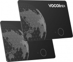 VOCOlinc Dual System Air Tag Card, 2i pakett, laetav rahakoti j&auml;lgimiskaart, &uuml;hildub Android, Google, Leia minu seade v&otilde;i iOS Apple Where? App, Bluetoothi leidja pagasi/kotid/kohvrid jaoks