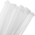 QUARKZMAN 50 iselukustuva kaablipaela pakk, valge, 650 mm / 26 x 10 mm / 0,4-tolline laadimiskaabel, kaablipaelad, uuesti suletav kaablijuhtimiseks, kaabli kaitsmiseks, 80 kg / 176 lb t&otilde;mbetugevusega kaablipaelad