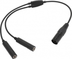 Annadue Aviation Headset Adapter GA Dual Plug to 5 Pin XLR, Control Flight Communication enamiku Aviation Headsetsiga