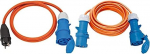 Brennenstuhl Camping pikenduskaabel 10 m (H07RN-F 3G2.5, oranž) + Brennenstuhl Camping adapterkaabel kaitsva kontaktpistikuga ja CEE &uuml;hendusega (1,5 m kaabel, oranž, H07RN-F 3G2.5)
