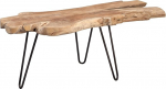 HomeTrends4You Tallus Coffee Table, Wood, Teak, 100 x 40 x 40 cm