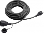 Meister 7435070 Kummist pikendus v&auml;litingimustes IP44, must, 7435720