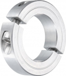 sourcing map Double Split Clamp Shaft Collar for 1-3/8" Shank, Two Piece Tension Collar 2-1/2" OD, 0.55" Thickness, Aluminum Alloy, Screw Clamp