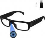 Tebetu Mini Video Camera, Sports Glasses Camera 1080P, Portable Surveillance Camera without WiFi, HD Video Recording Glasses, Glasses with Camera for Indoor and Outdoor Activities such as Cycling etc.