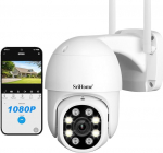 SriHome v&auml;livalvekaamera, 1080P WiFi koduvalvekaamera koos rakendusega, PTZ IP-kaamera, &ouml;&ouml;n&auml;gemine, IP66 veekindel, 2-suunaline heli, privaatsuskaitse, aed, kodu, lemmikloomad, beebimonitor