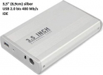 V&auml;line USB-k&otilde;vaketta korpus metallist 3,5-tolline (8,9 cm) USB 2.0, ainult IDE, h&otilde;bedane